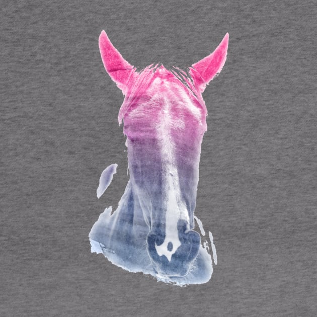 Horse Superimposed Watercolor by deificusArt